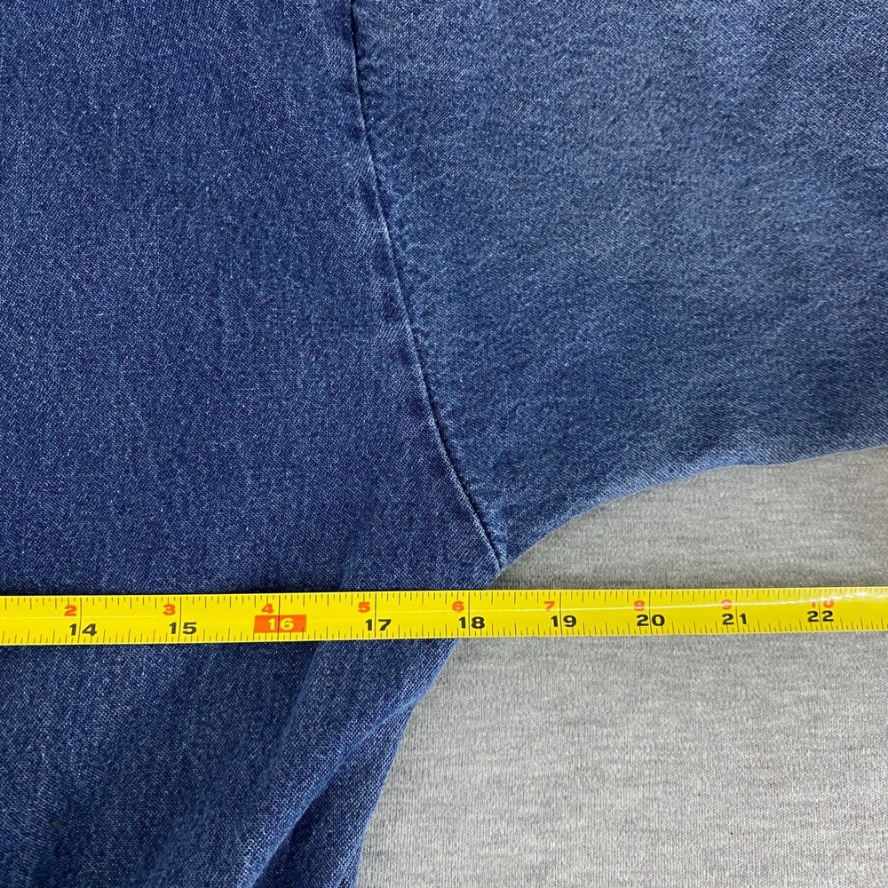 Dreams‎ 90s Vintage Western Cottagecore Denim Midi Dress Small Made In USA - Picture 9 of 10